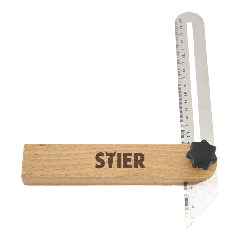STIER precision bevel length 250 mm bevel angle protractor