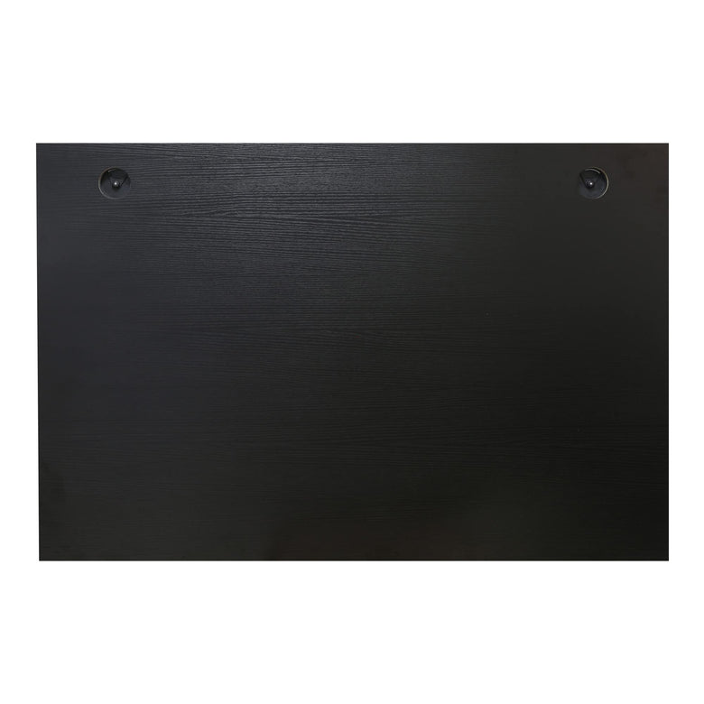 STIER desk top 140x80cm black melamine coated tabletop 25mm thick