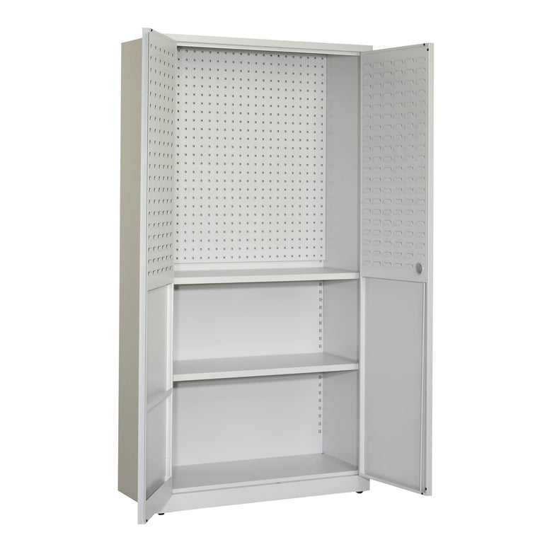 STIER workshop cabinet SLK 1940x1000x450mm light grey tool cabinet