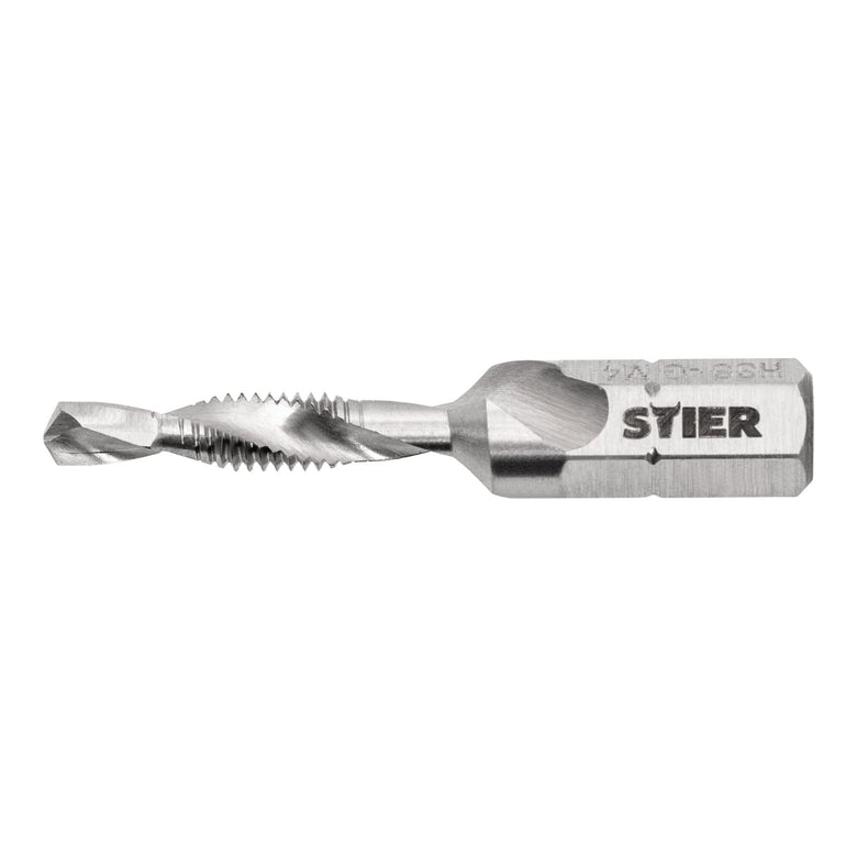STIER Kombigewindebohrer Bit M3 bis M10 DIN 3126 HSS-G 1/4"-Sechskant