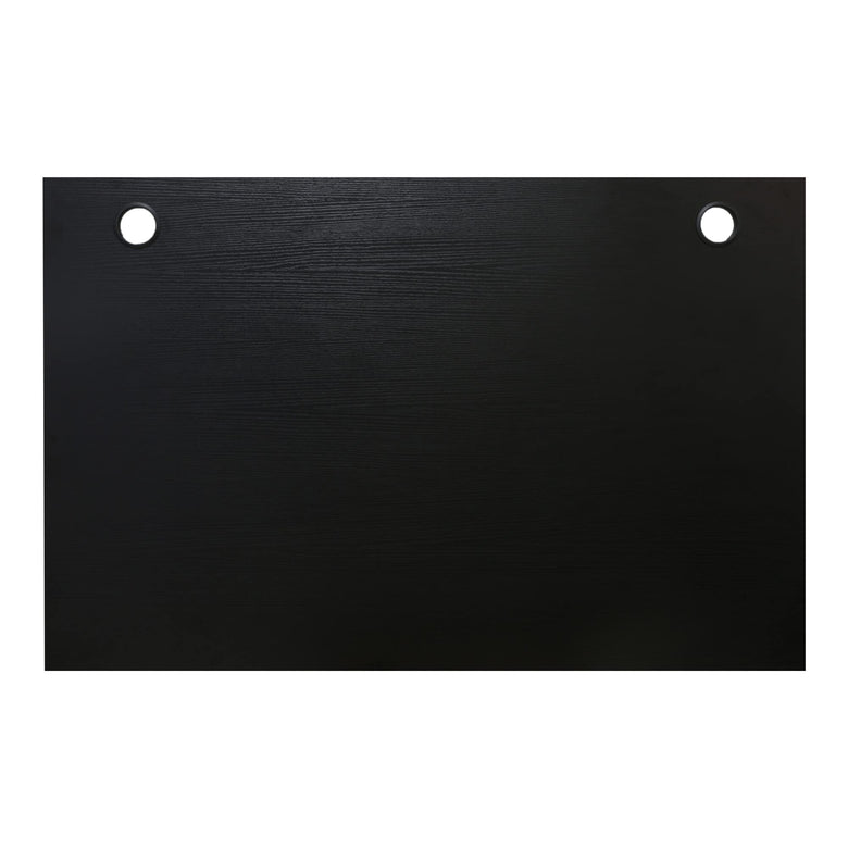STIER desk top 160x80cm black melamine coated tabletop 25mm thick