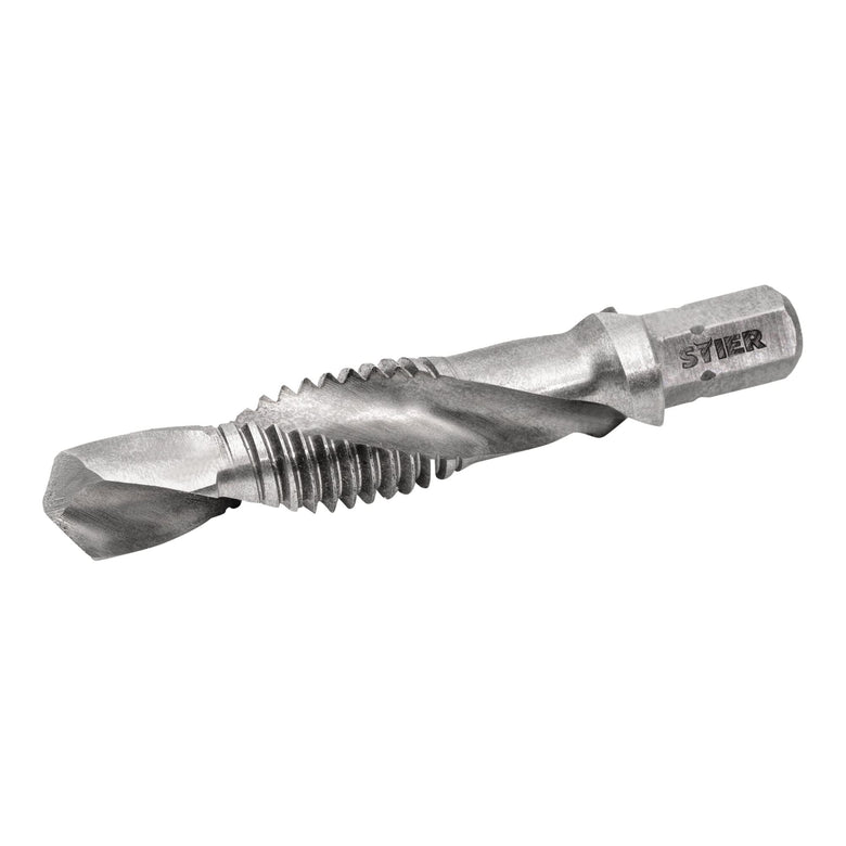 STIER Kombigewindebohrer Bit M3 bis M10 DIN 3126 HSS-G 1/4"-Sechskant