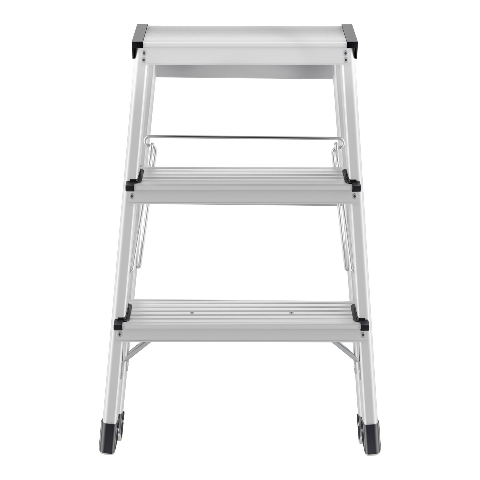 Hailo D60 StandardLine, Aluminium-Trittleiter, 2x3 Stufen