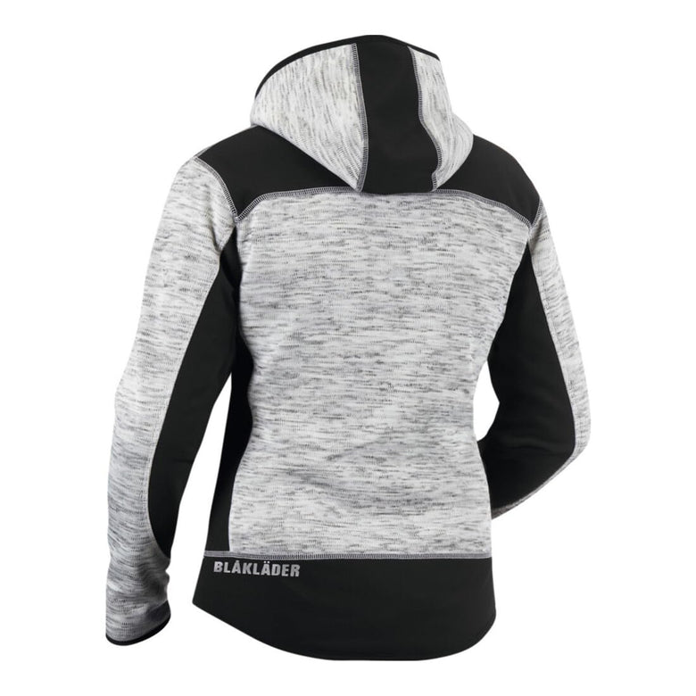 Blakläder Damen Strickjacke, grau / schwarz, Unisex-Größe: L