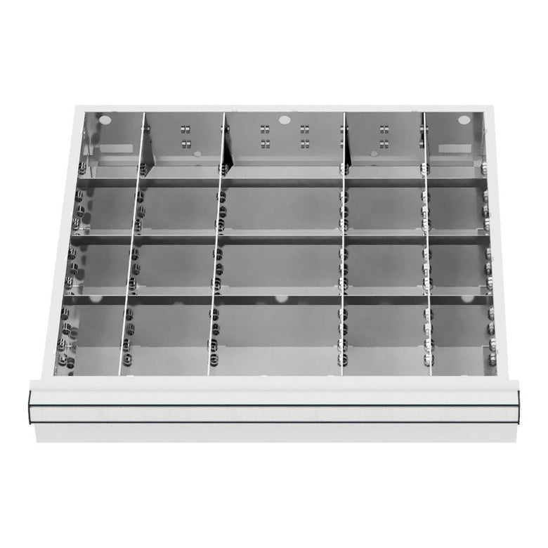 STIER Schubladeneinteilung Metalleinteilung BLH 100/125 mm Innenmaß 500x450 mm