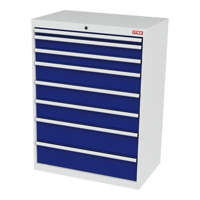 STIER drawer cabinet with 8 drawers WxDxH 900x575x1220 mm