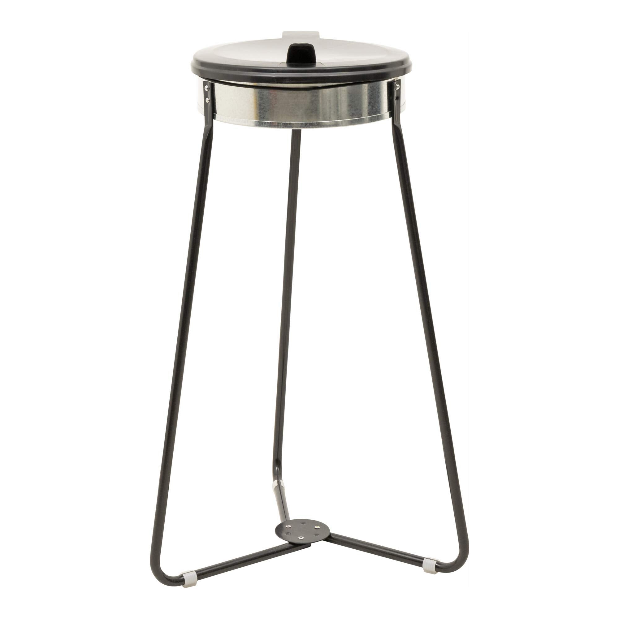 STIER garbage bag holder garbage bag stand black 120 liters made of sturdy galvanized