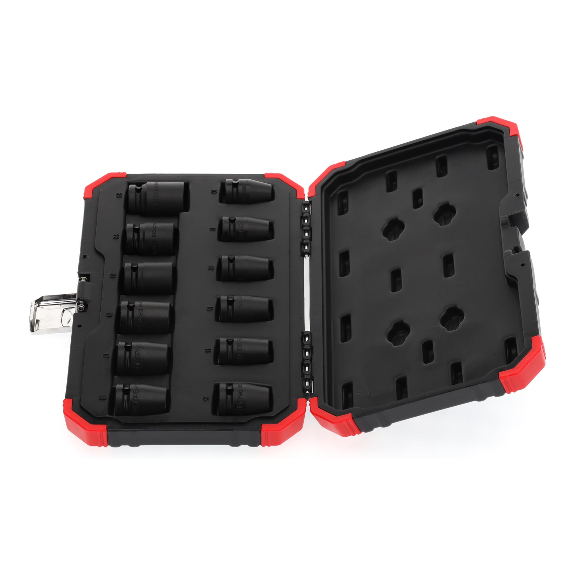 Gedore red Schlagschrauber-Steckschlüssel-Satz, Set 12-tlg, 1/2", 6-kant Nuss