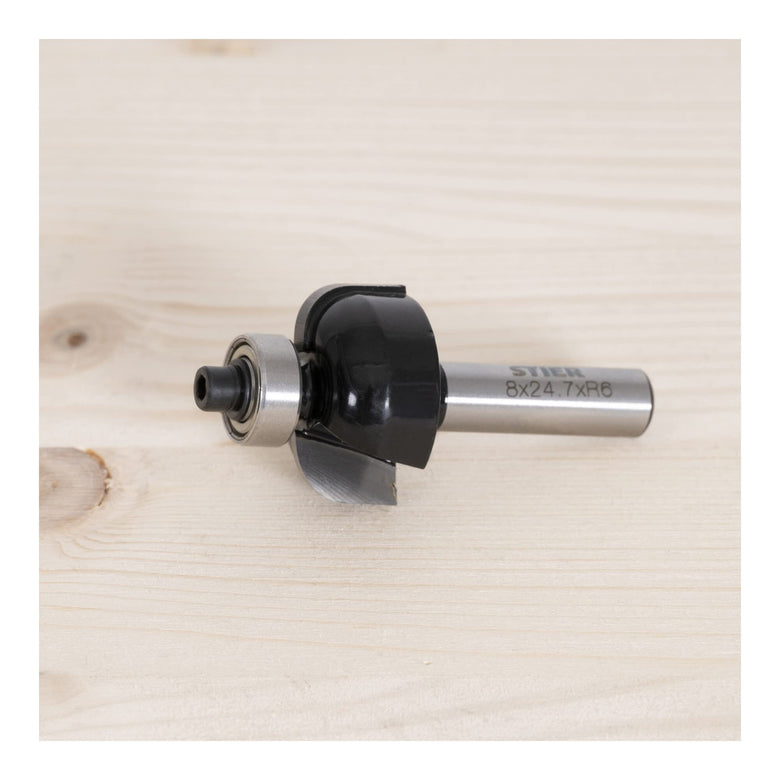 STIER cove milling cutter with ball bearing HM shank Ø 8 mm various sizes