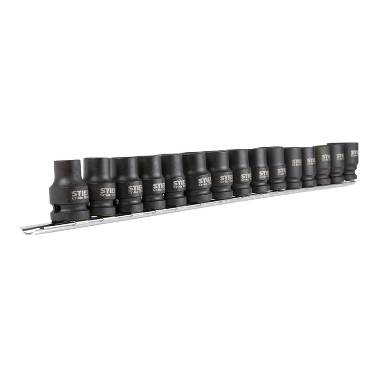 STIER impact screwdriver bit assortment 1/2 inch hexagon 15-piece