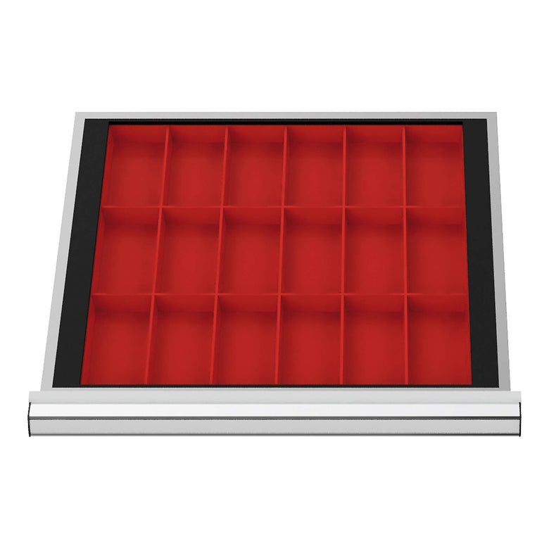 STIER drawer dividers for small parts boxes BLH 50 mm internal dimensions 500x450 mm 18 KTK