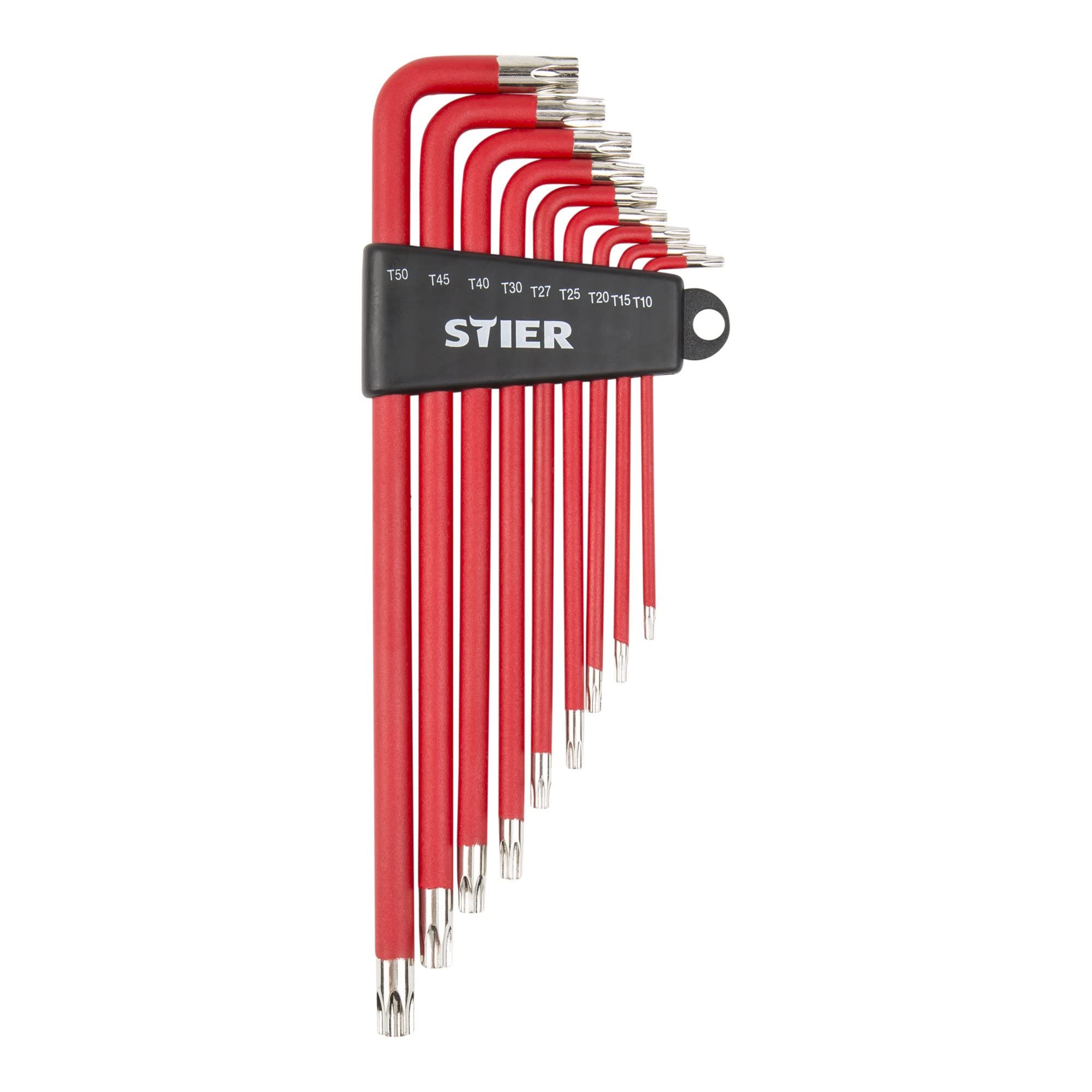 STIER Winkelschraubendreher-Satz Torx 9-teilig Winkelschlüsselsatz mit allen
