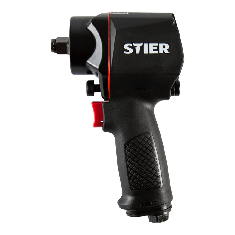 STIER Druckluft Schlagschrauber 14-KBS Extra kurz 1400 Nm Doppelammer-Schlagwerk