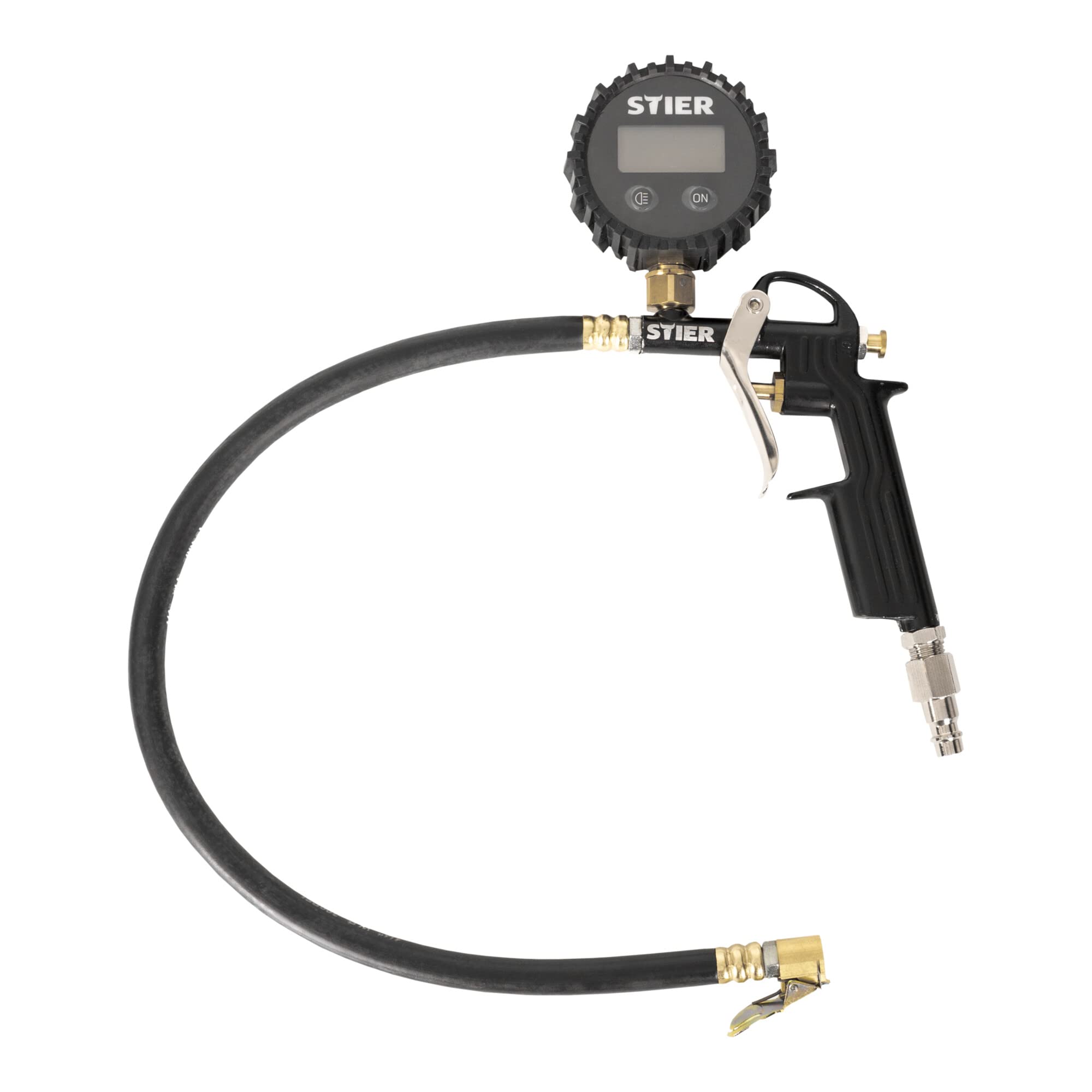 STIER tire pressure gauge Measuring range: 0 to 11 bar Hose length 350 mm
