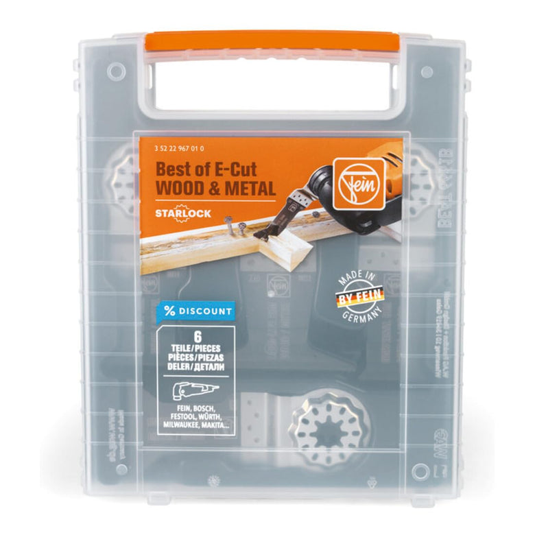 Fein Best of E-Cut Starlock WOOD METAL 6-teilig