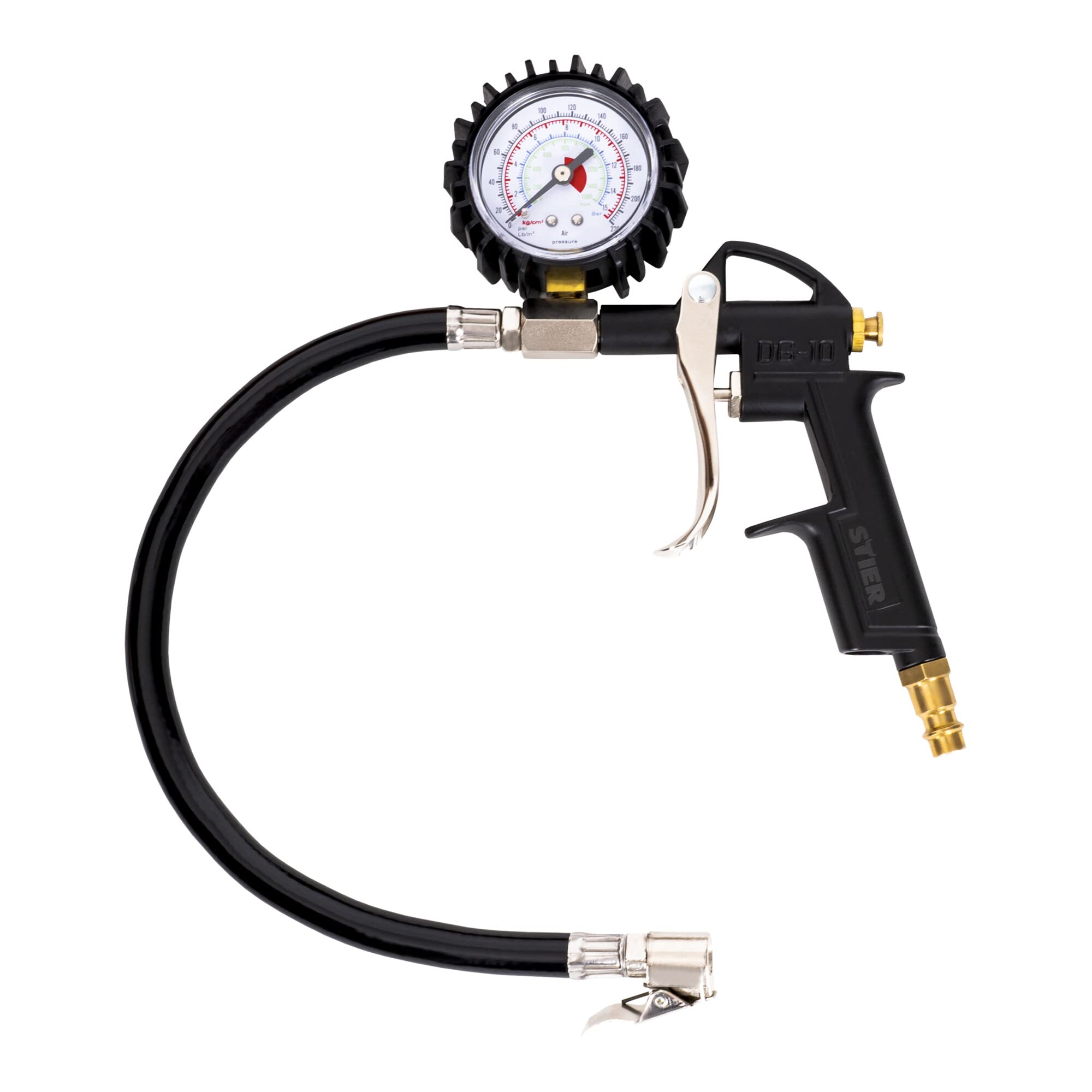 STIER Reifenfüll-Messgerät SRF Messbereich 0 bis 15 bar Druckluft-Reifenprüfer
