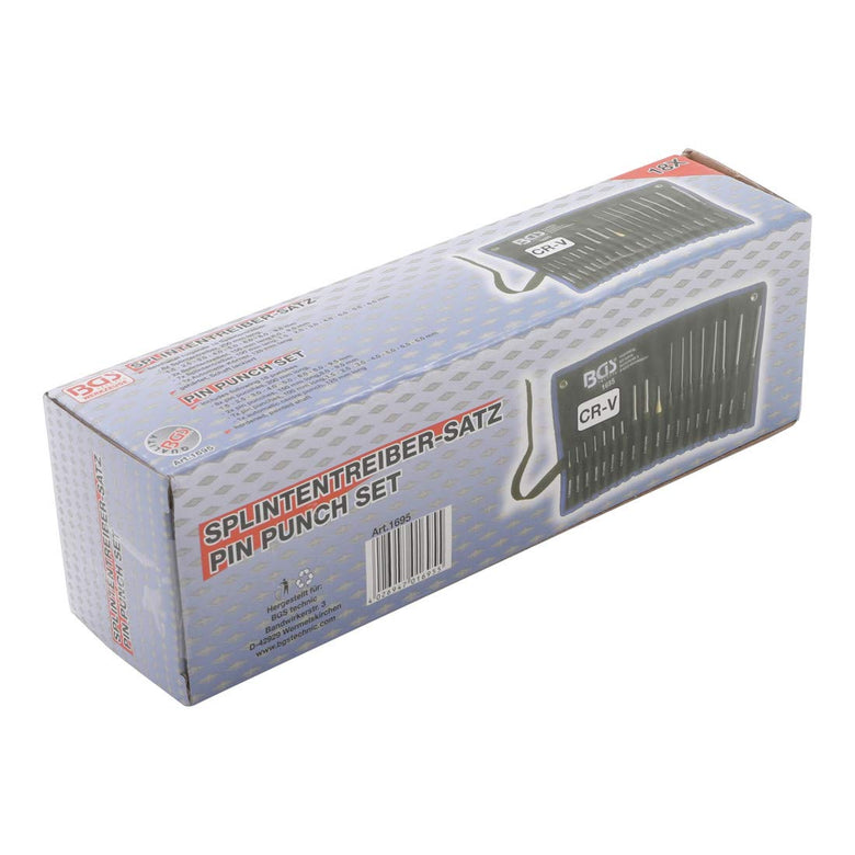 BGS Splintentreiber-Satz 100 - 150 - 200 mm 1,5 - 9,5 mm inkl. Körner 18 teilig