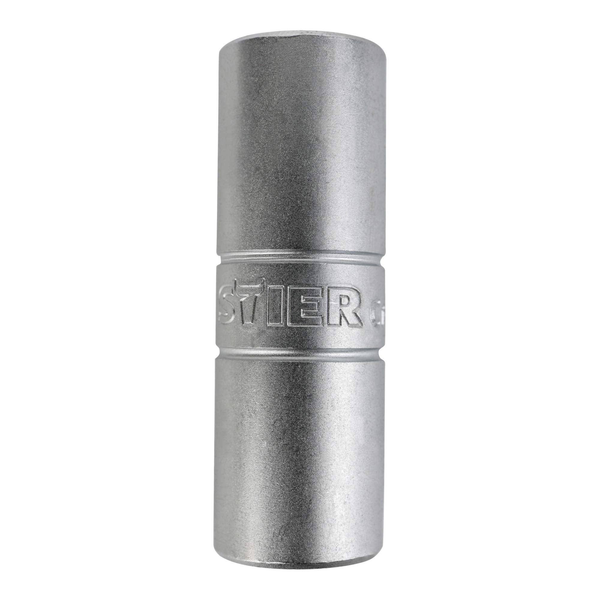 STIER spark plug socket 1/2 and 3/8, SW 18 mm spark plug wrench