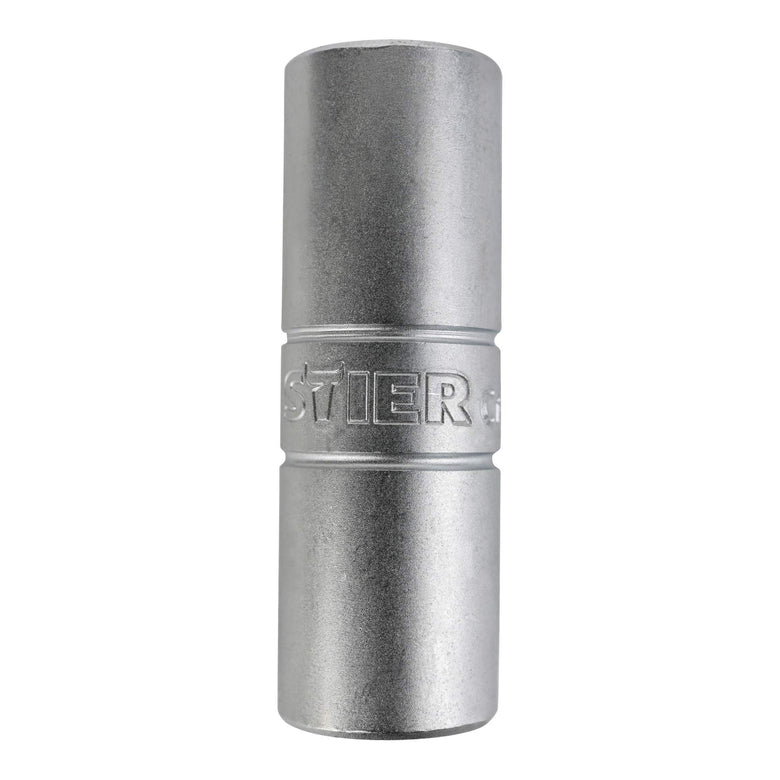 STIER Zündkerzen-Steckschlüsseleinsatz 1/2 u. 3/8, SW 18 mm Zündkerzenschlüssel