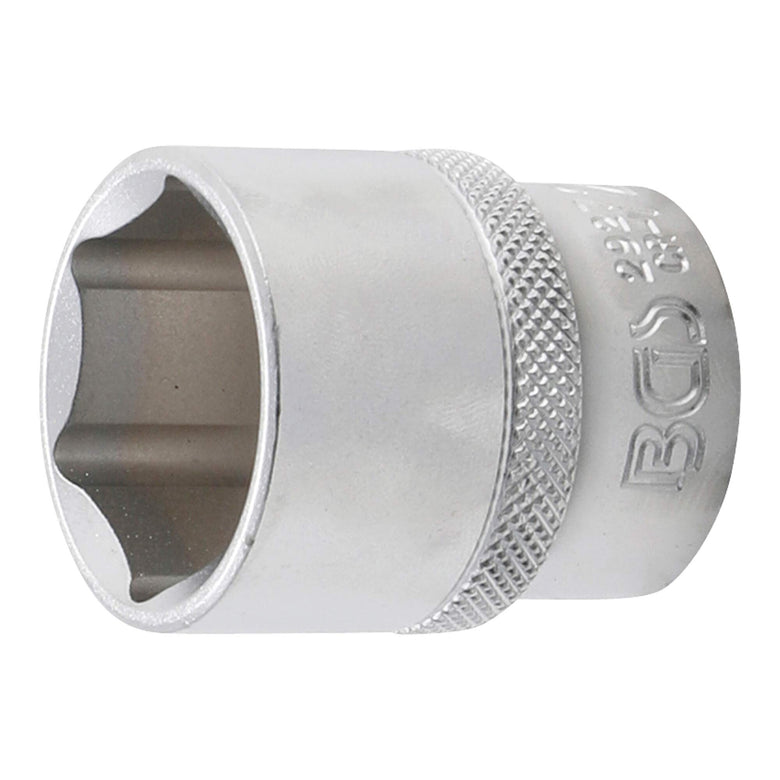 BGS Steckschlüssel-Einsatz Sechskant Antrieb Innenvierkant 12,5 mm (1/2") SW 27