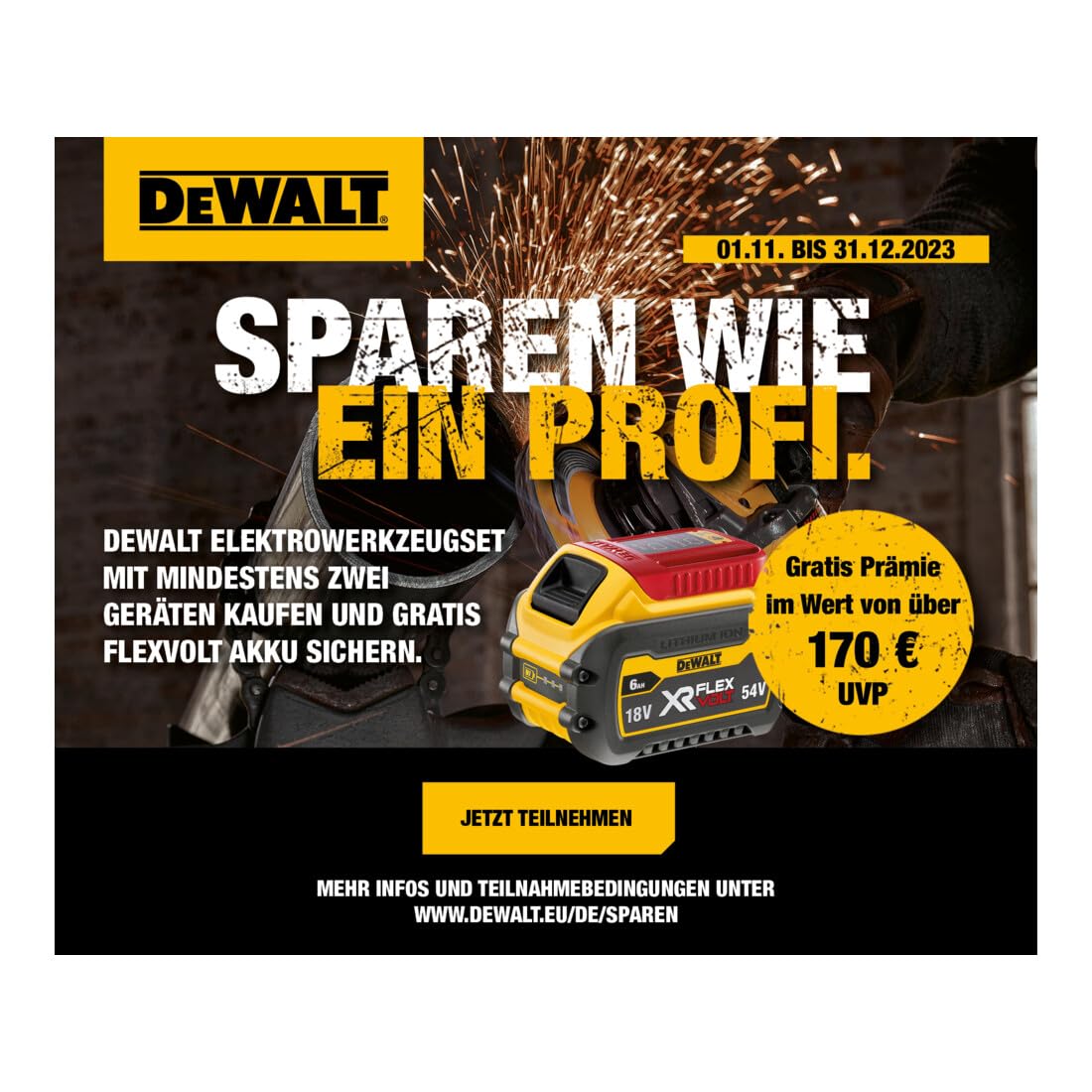 DEWALT Kartuschenpistole 18V / Basisversion DCE581NK-XJ