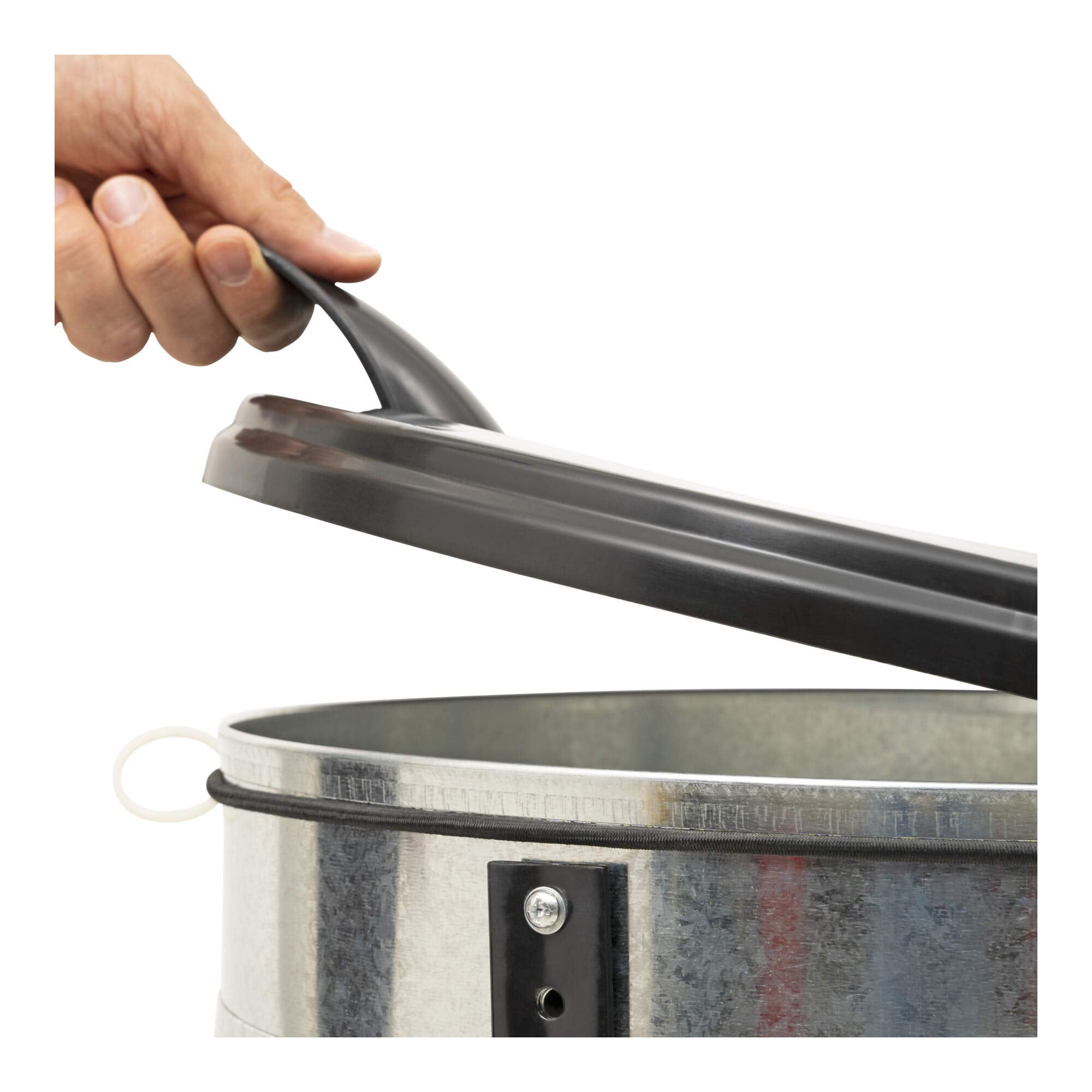 STIER garbage bag holder garbage bag stand black 120 liters made of sturdy galvanized