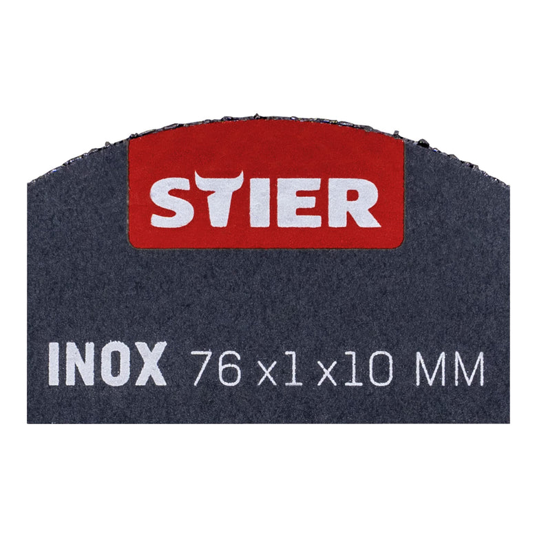 STIER Trennscheibe Edelstahl/Inox 76 x 1 x 10 gerade 10 Stk