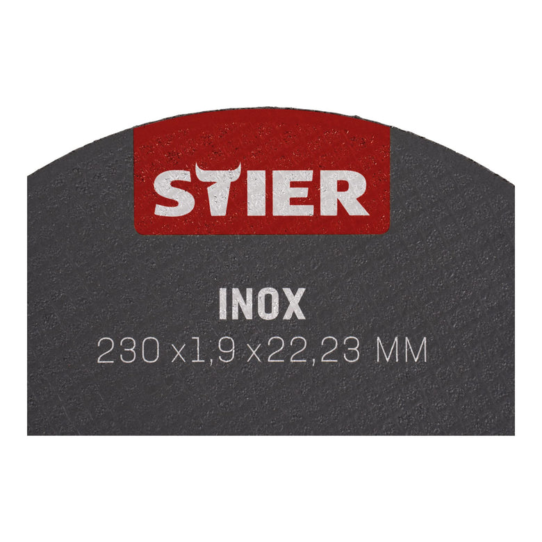STIER Trennscheibe 230 x 1,9 x 22,23 gerade Inox/Edelstahl