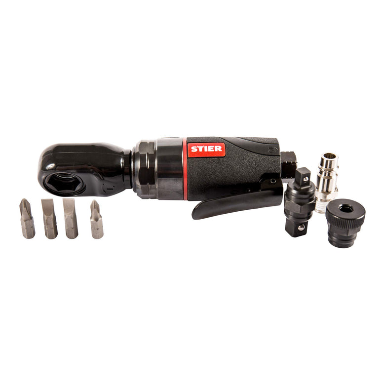 STIER multi-function ratchet screwdriver set 32-M bit holder 1/4 inch