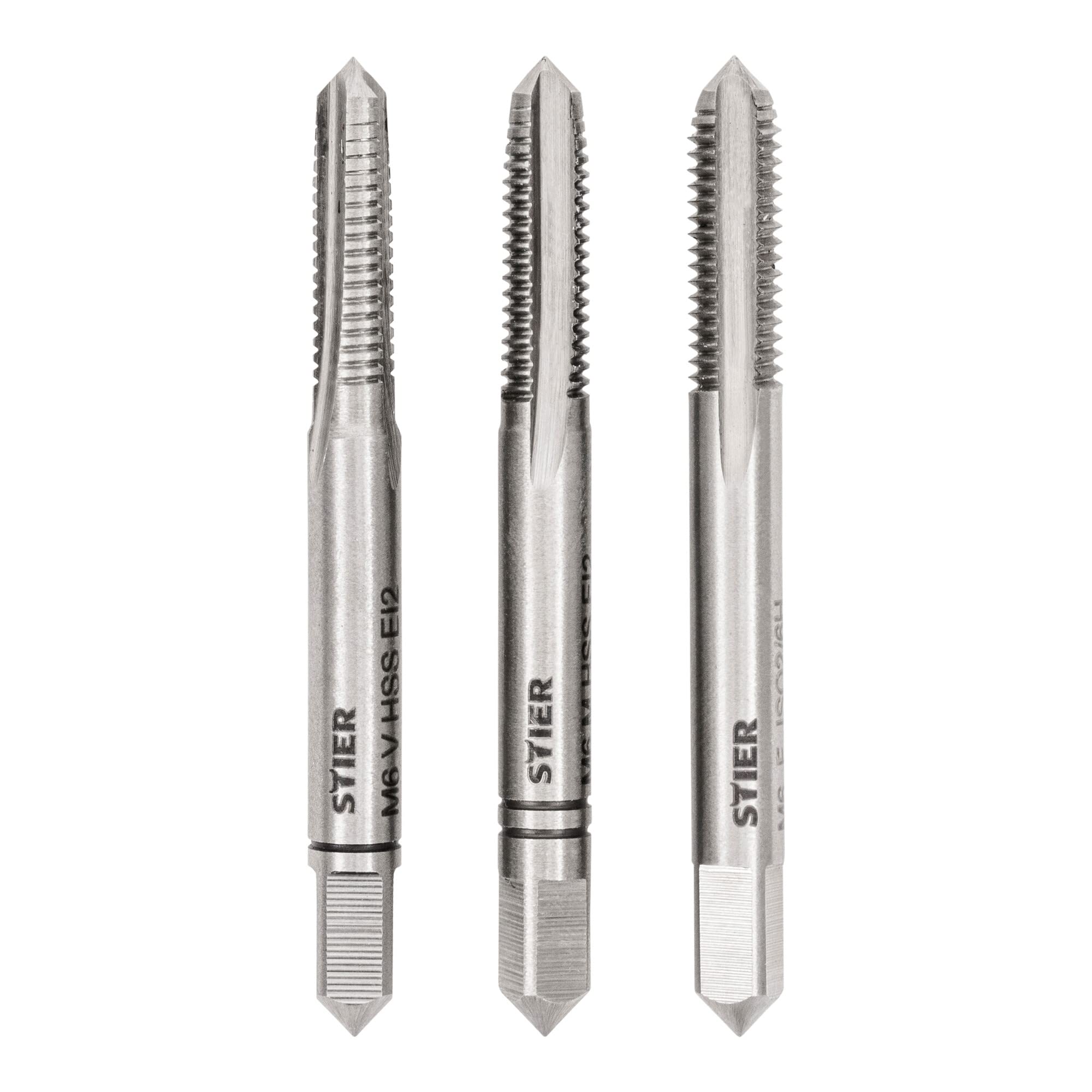 STIER hand tap set 3-piece pre-, middle- and finishing tap