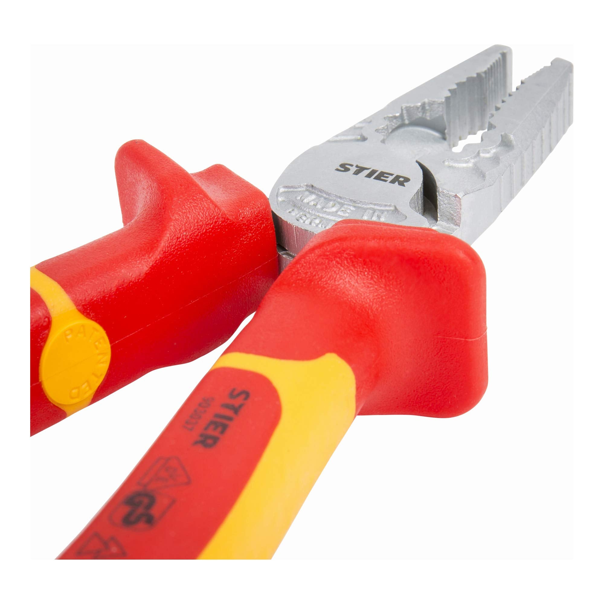 STIER Kraft-Kombinationszange VDE-geprüft Klemmzange Biegezange Schneidzange