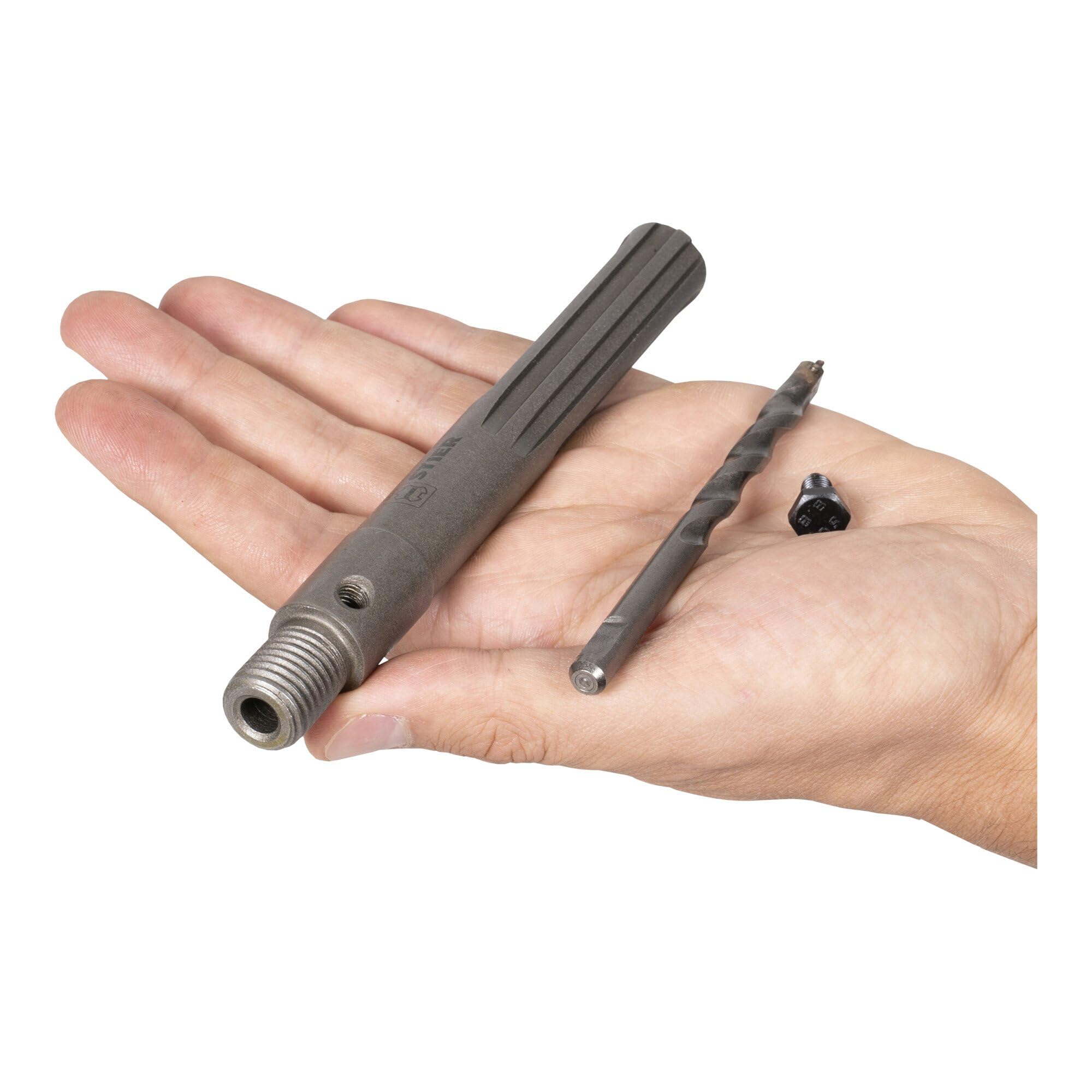 STIER SDS-Max M16 160 mm arbor shaft including center drill for hollow core drills.