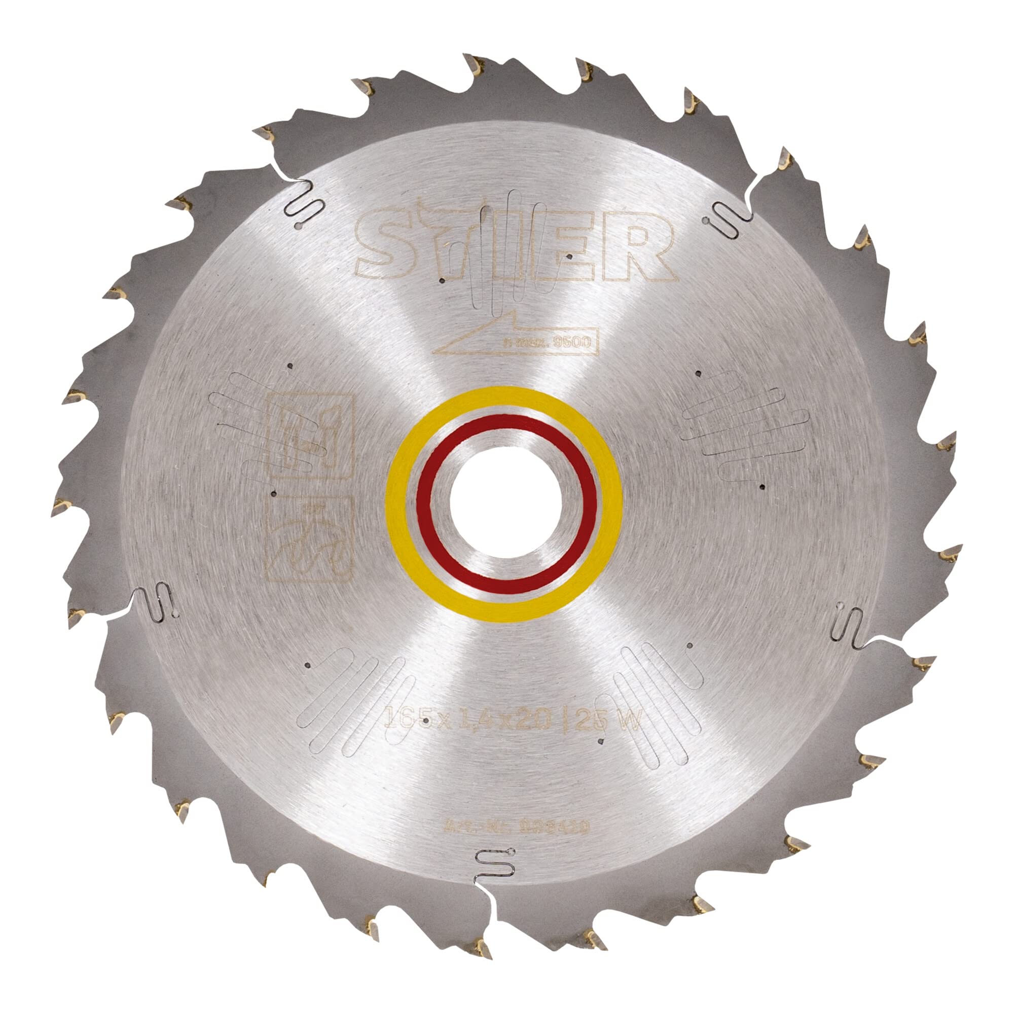 STIER circular saw blade wood 165 x 1.9 x 20 25W 23° chip angle