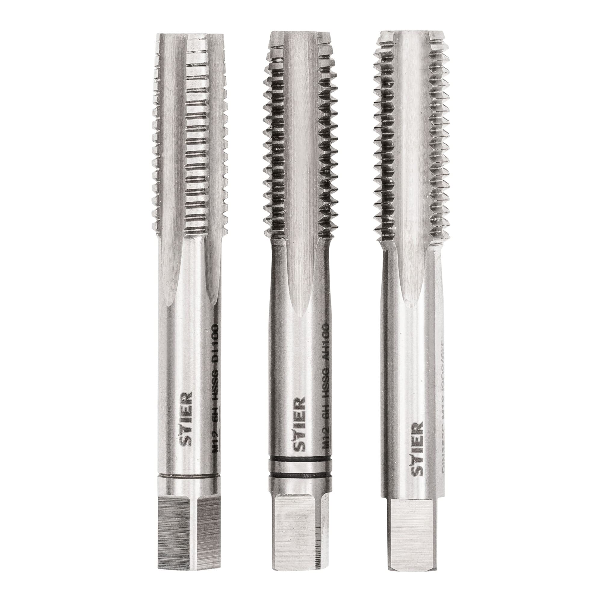 STIER hand tap set 3-piece pre-, middle- and finishing tap