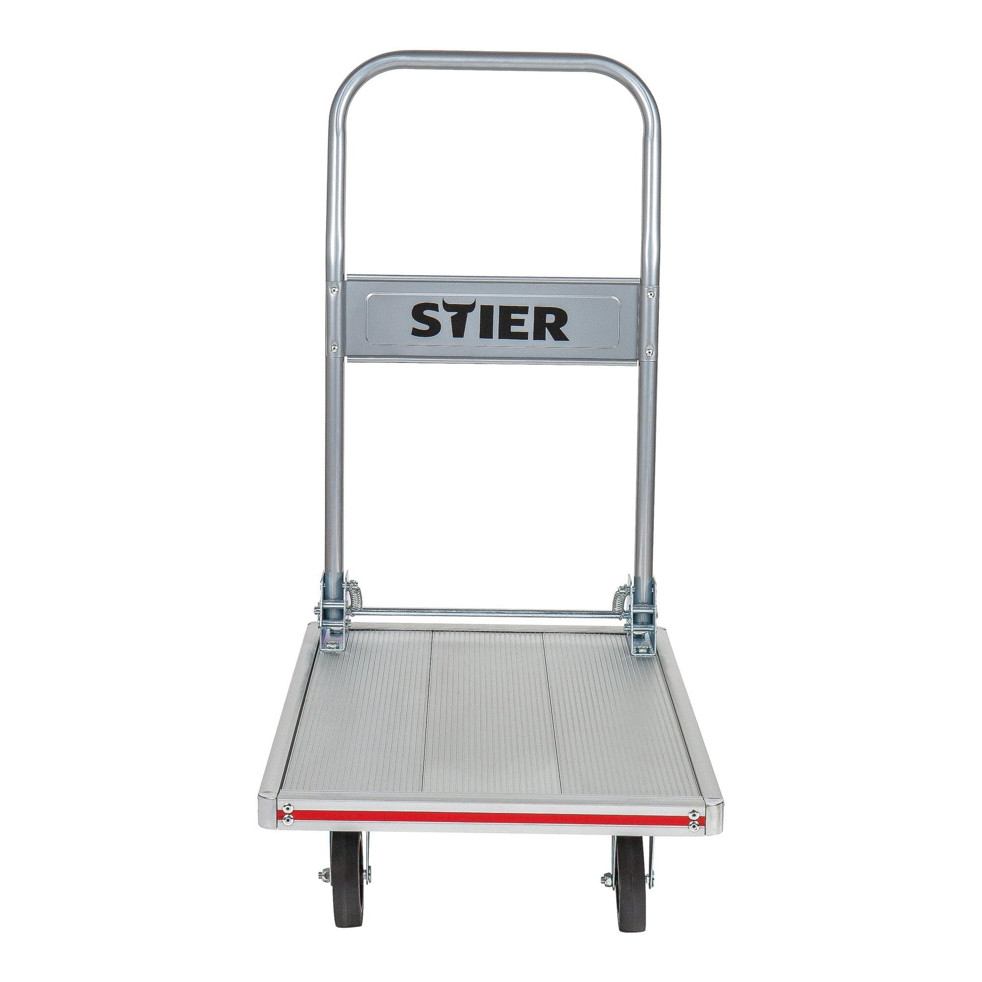 STIER platform trolley aluminum transport trolley foldable edge protection load capacity