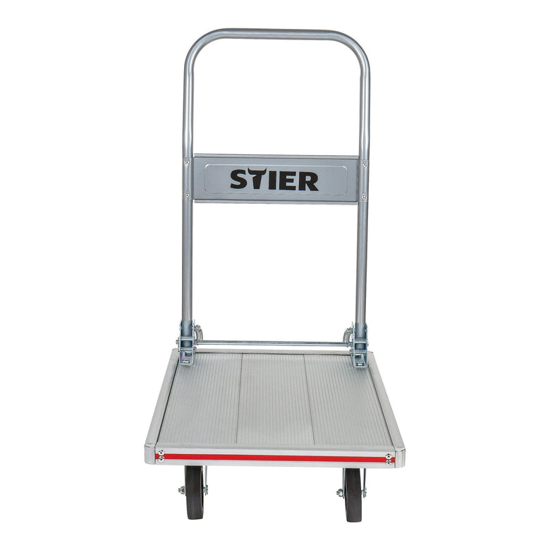 STIER platform trolley aluminum transport trolley foldable edge protection load capacity