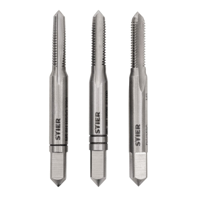 STIER hand tap set 3-piece pre-, middle- and finishing tap