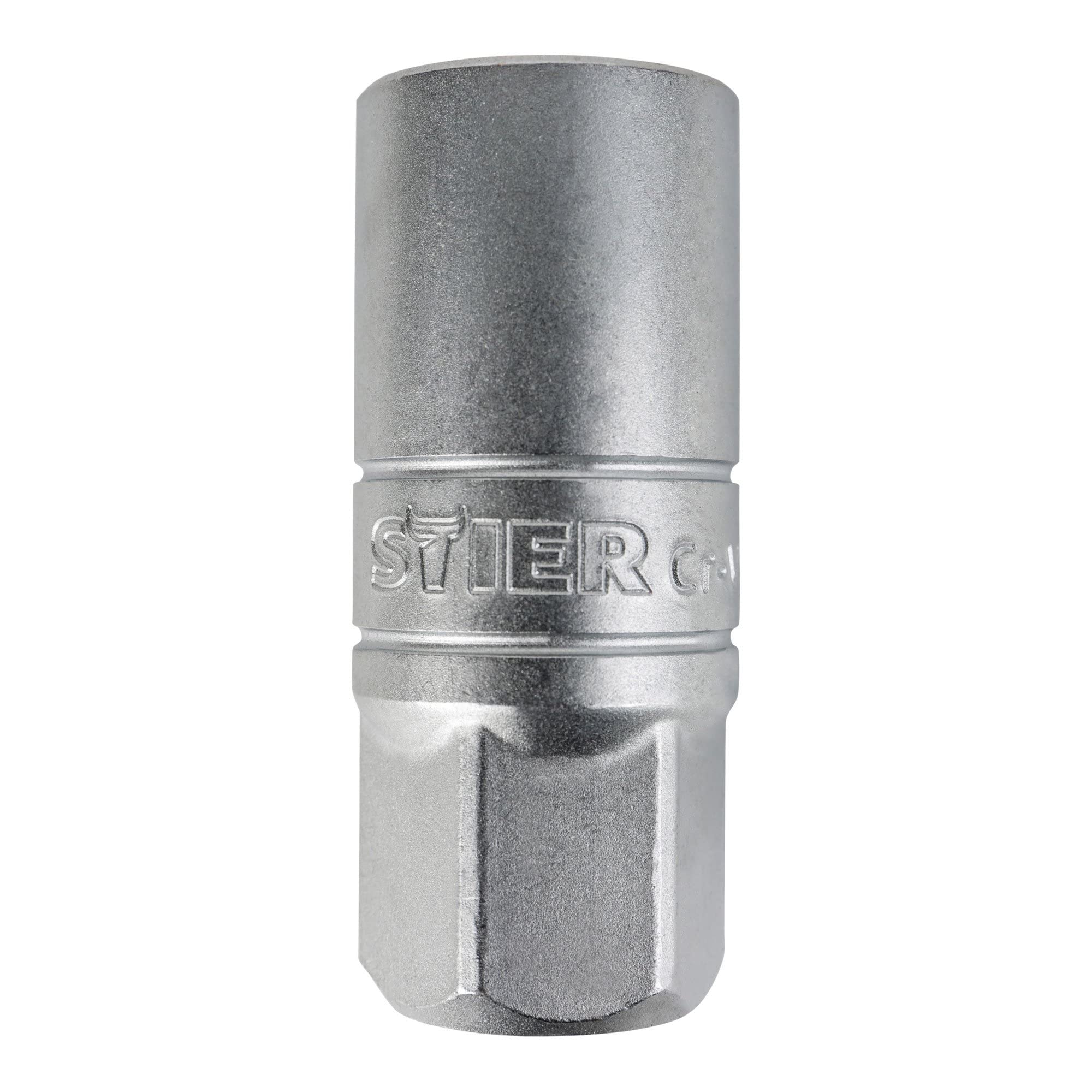 STIER spark plug socket 1/2 and 3/8, SW 18 mm spark plug wrench
