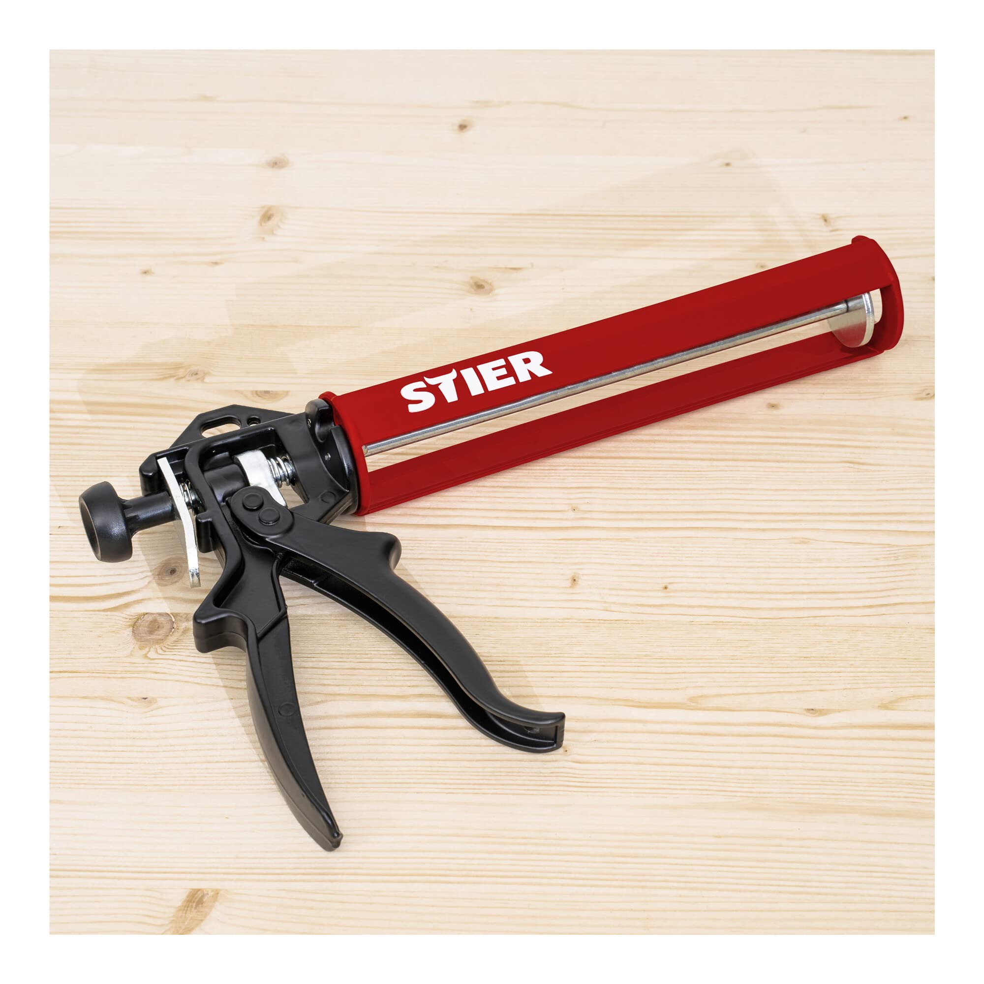 STIER Kartuschenpistole SAP-II mechanisch 355 mm ideal für Silikon und Mörtel