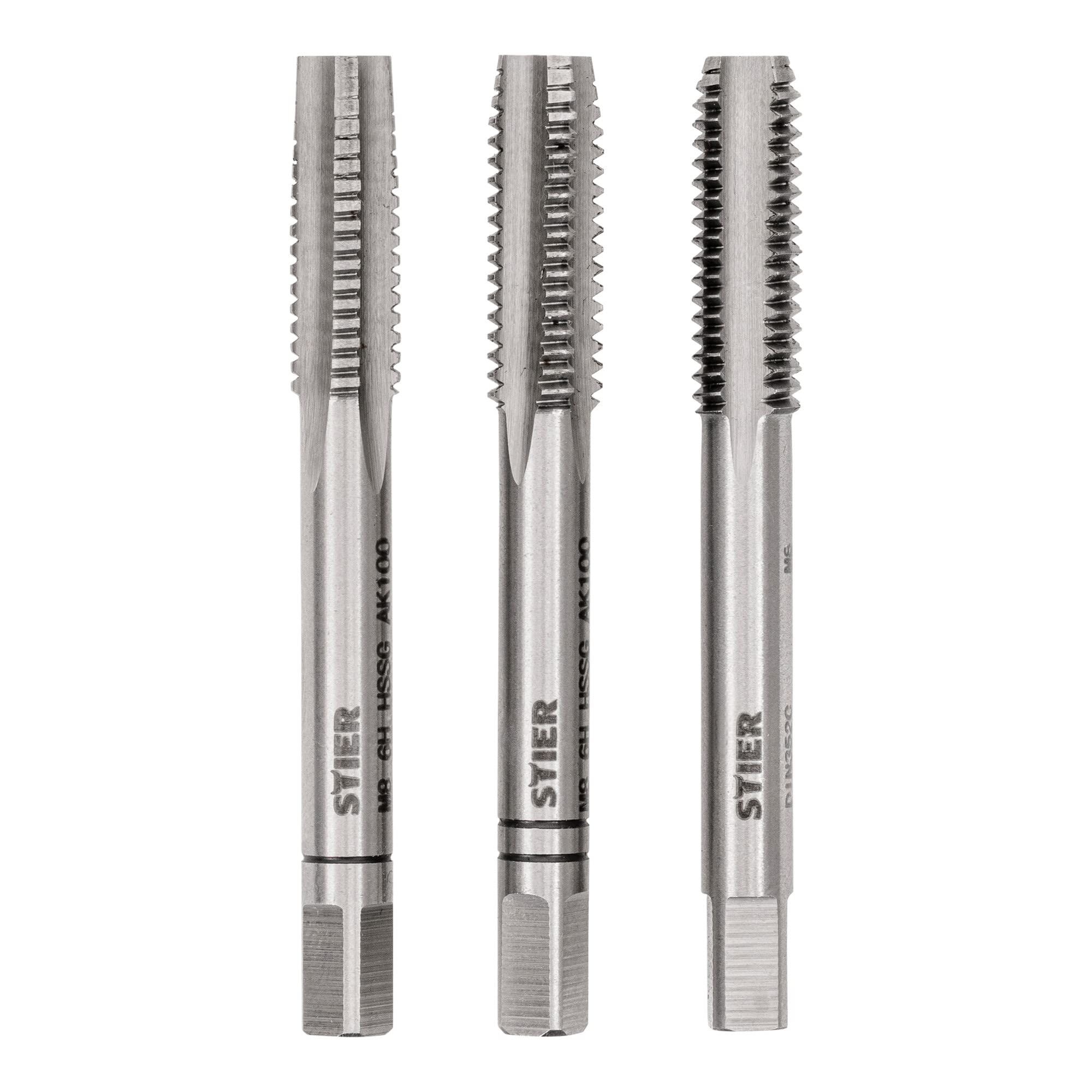 STIER Handgewindebohrer Satz 3-teilig Vor- Mittel- und Fertigschneider