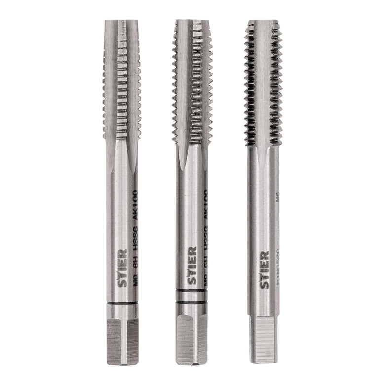 STIER Handgewindebohrer Satz 3-teilig Vor- Mittel- und Fertigschneider