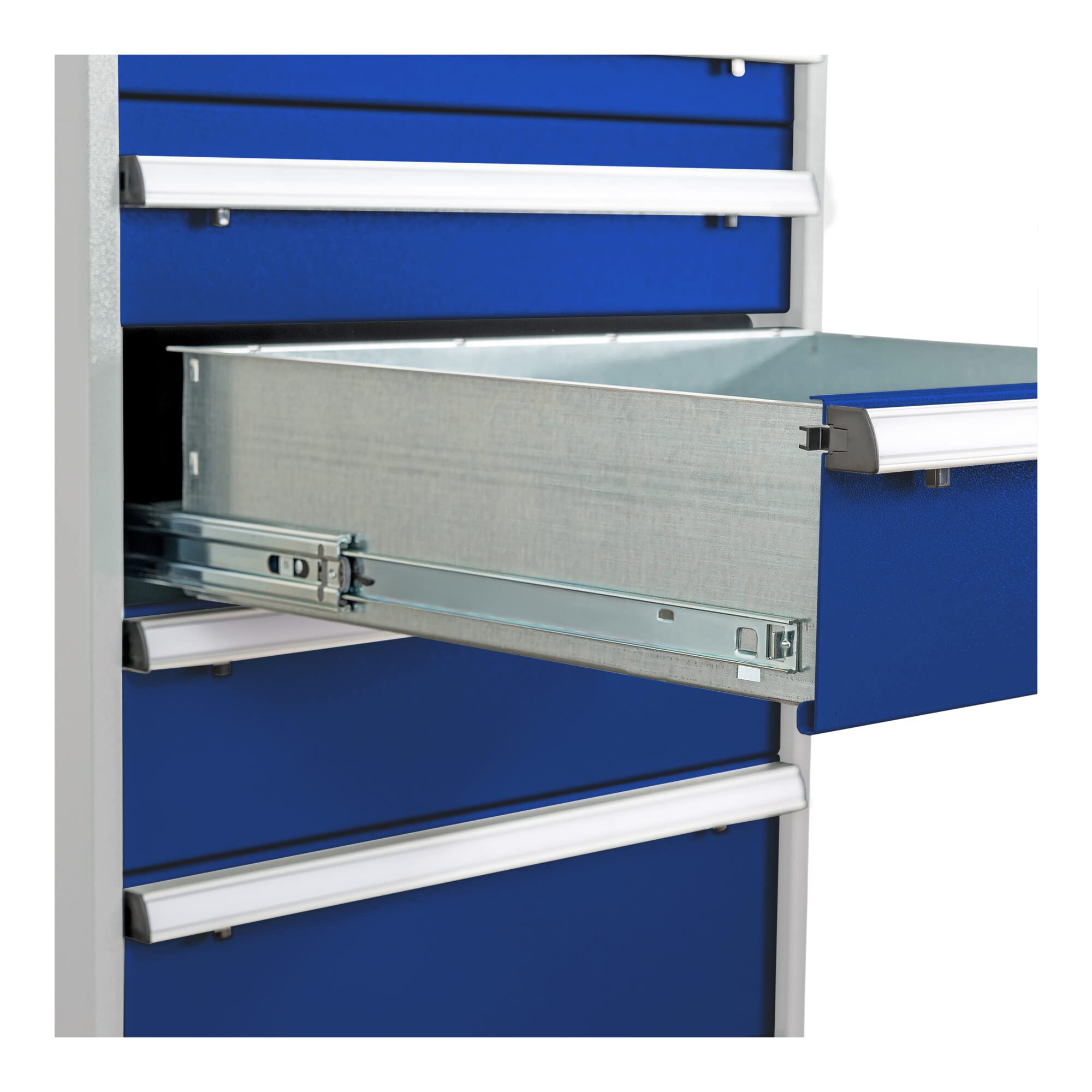 STIER Schubladenschrank mit 6 Schubladen BxTxH 900x575x1020 mm RAL 7035 / RAL