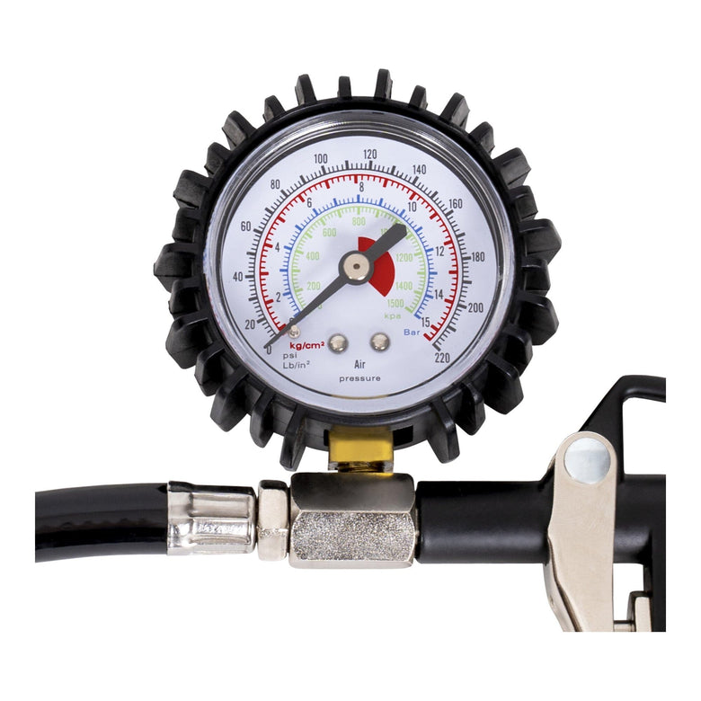 STIER Reifenfüll-Messgerät SRF Messbereich 0 bis 15 bar Druckluft-Reifenprüfer