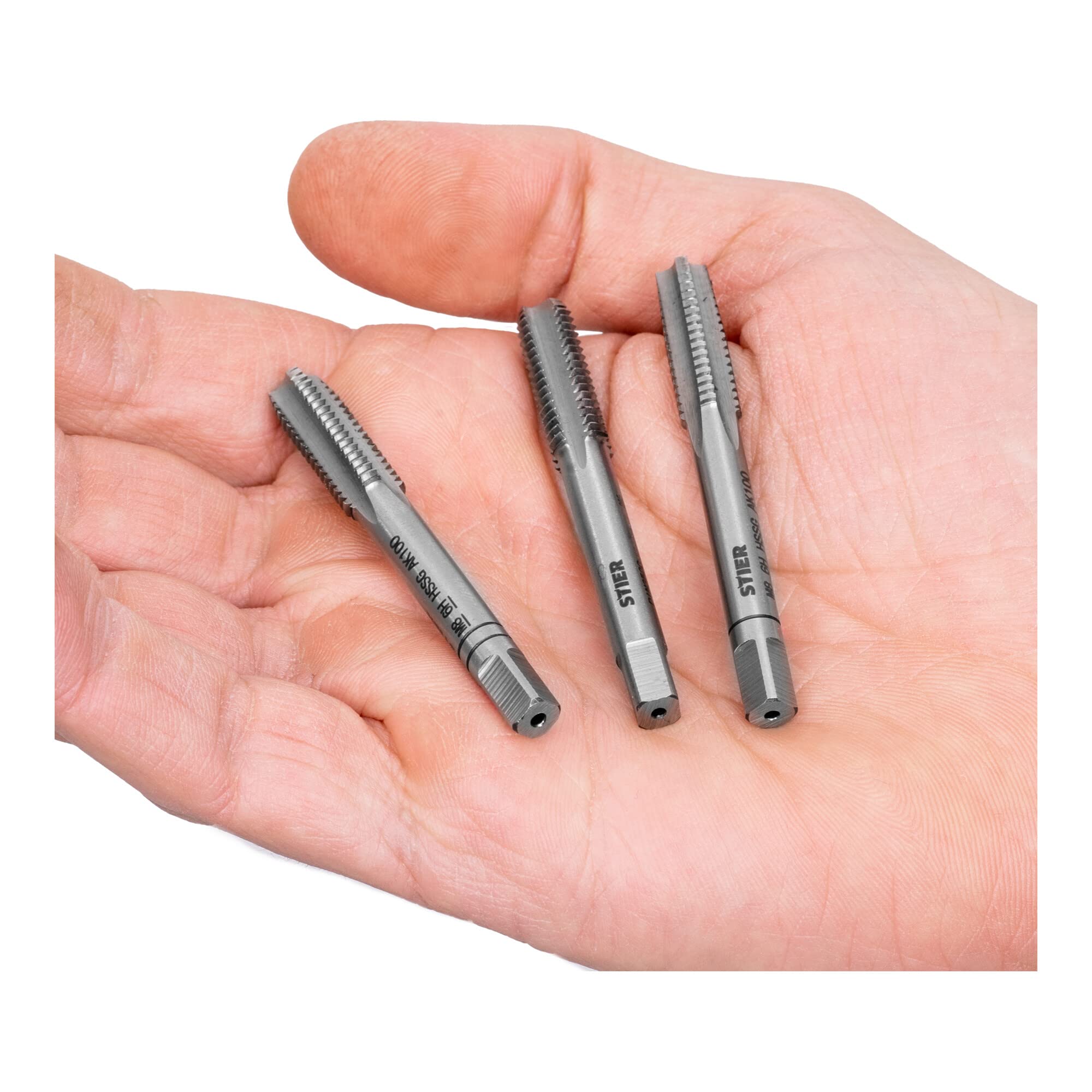 STIER Handgewindebohrer Satz 3-teilig Vor- Mittel- und Fertigschneider