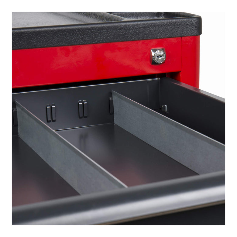 STIER compartment divider for STIER workshop trolley 40 x 5 cm sheet metal accessories non-slip