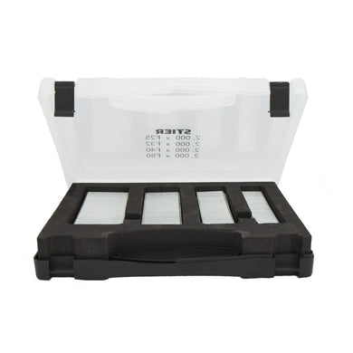STIER brad nails set (brads) in a tool case 25 - 50 mm 8000 pieces
