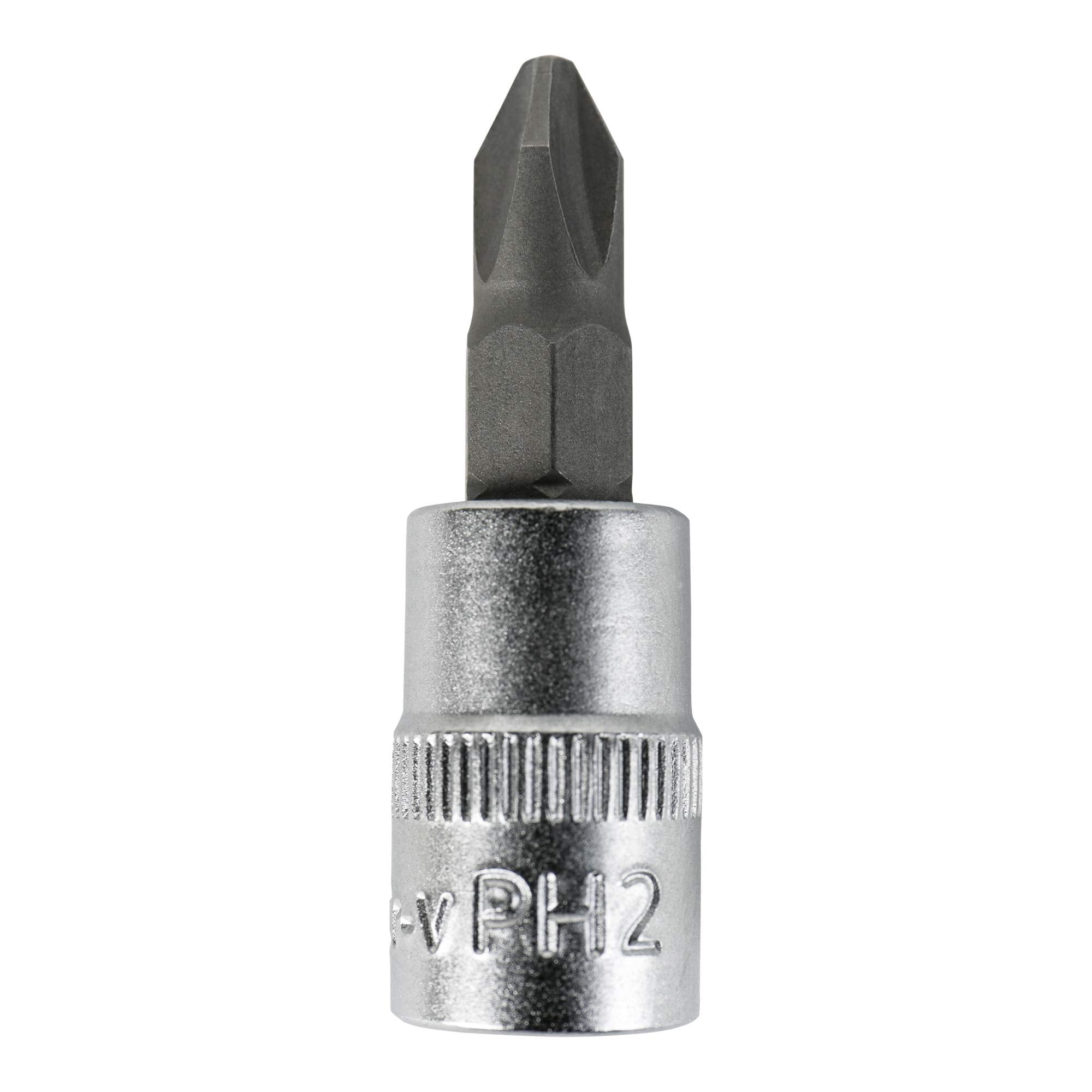 STIER Phillips-Bit-Steckschlüsseleinsatz 1/4" PH0 bis 2 Stecknuss Steckschlüssel
