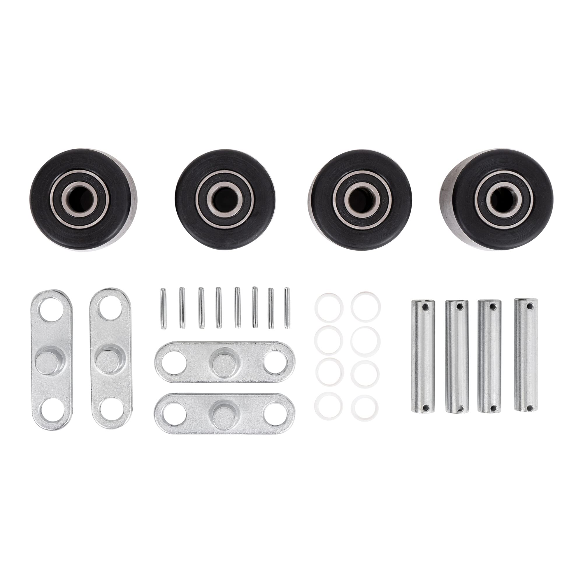 STIER tandem load roller set made of robust nylon including axles + rockers for