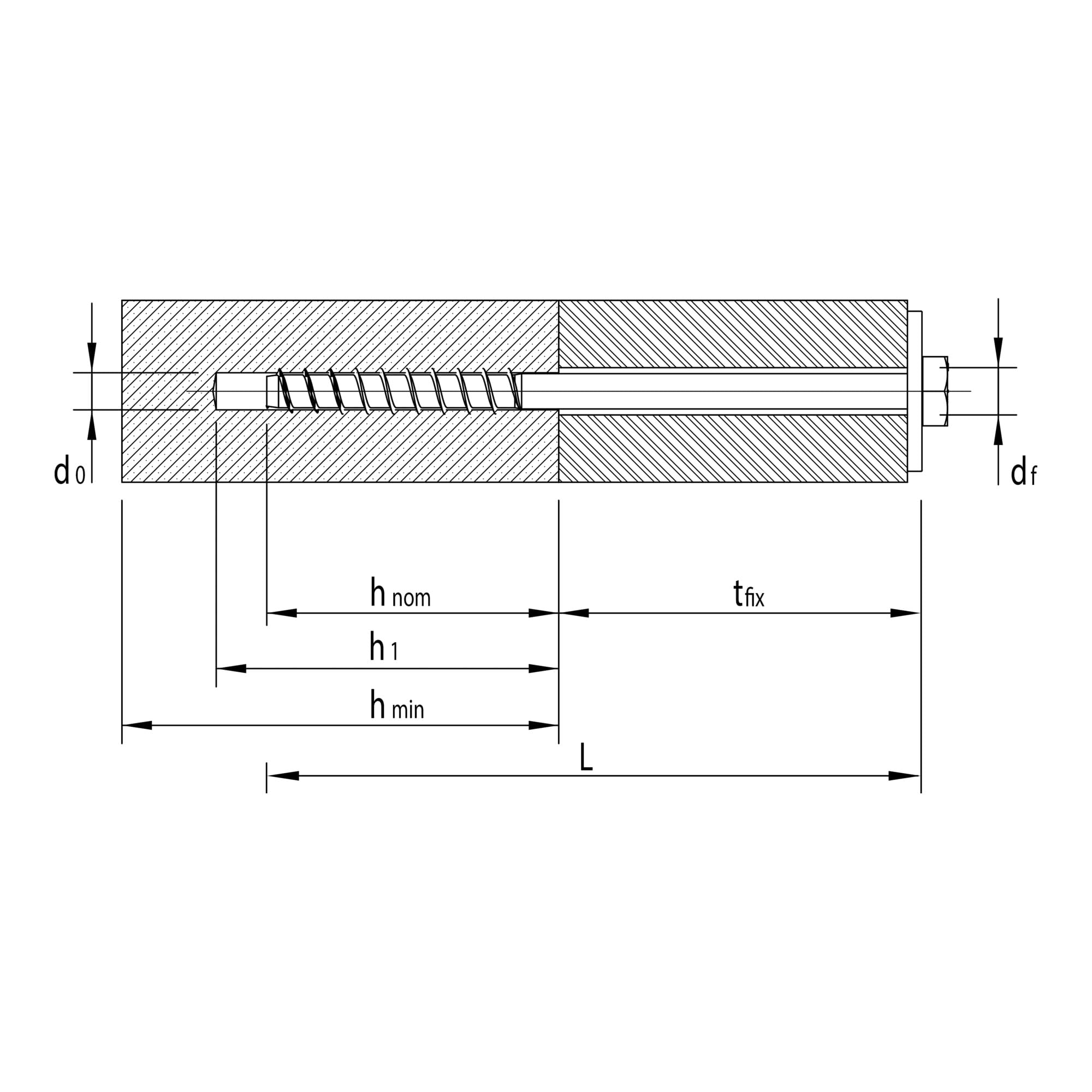 Heco MULTI-MONTI-plus S 12,0 x 200 Sechskantkopf A2K 25 Stk