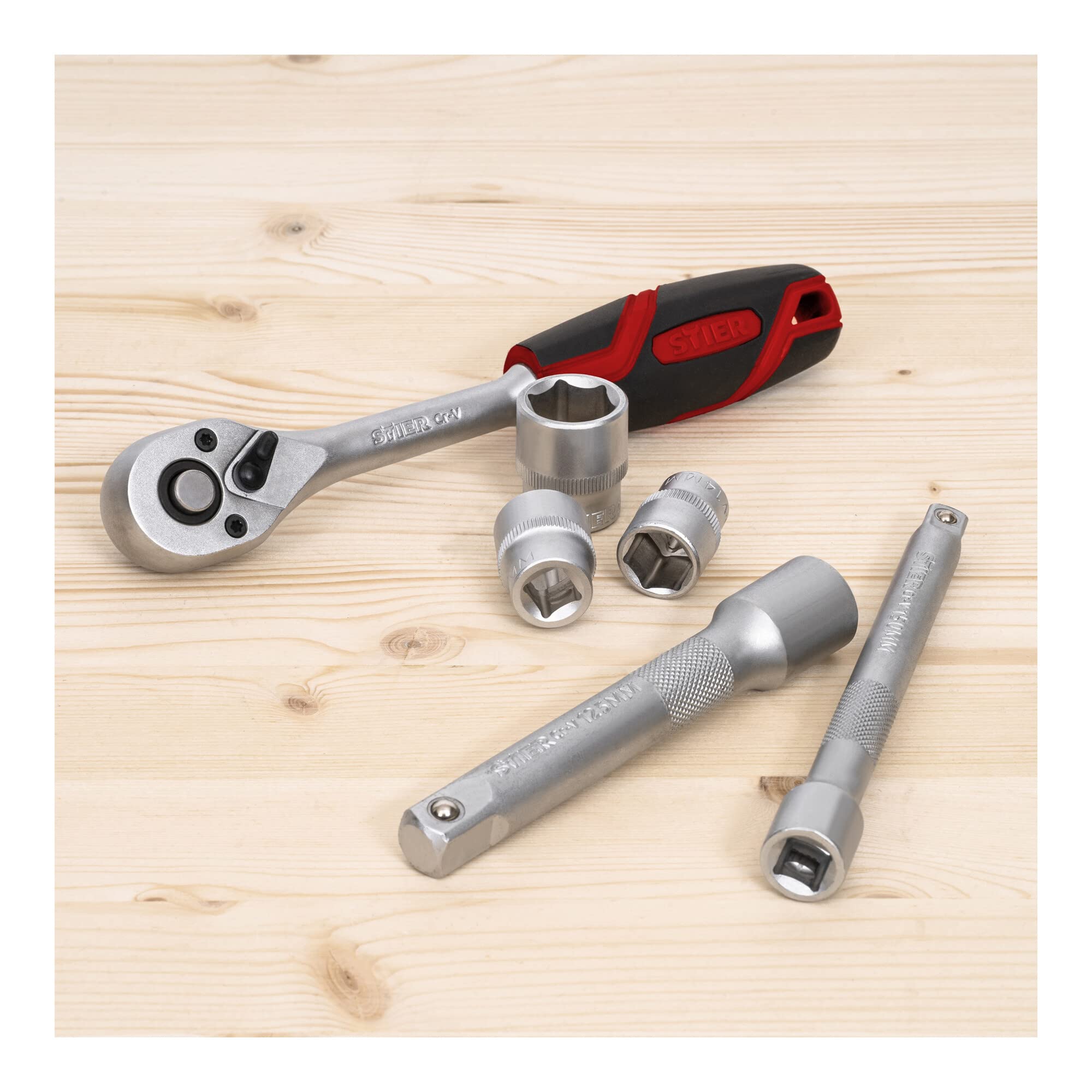 STIER Umschaltknarre 3/8"